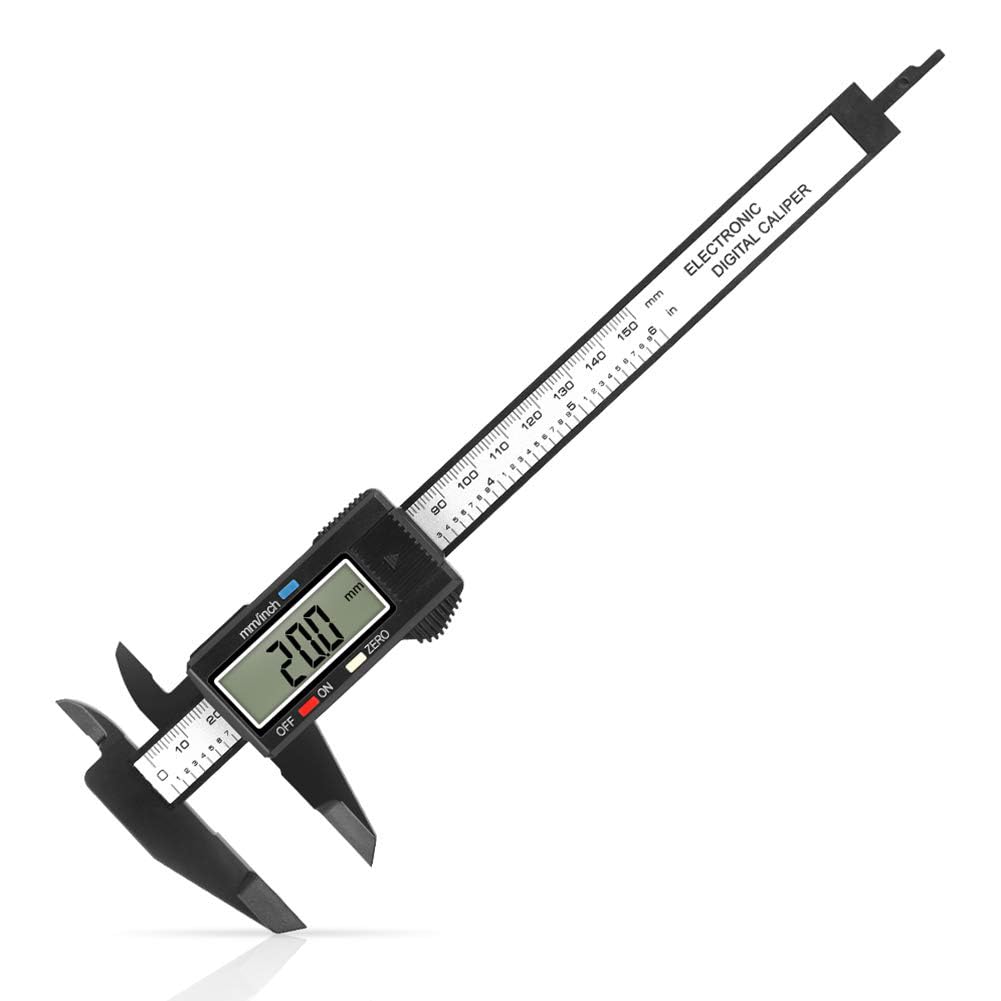 Digital Caliper 0 - 6 inches with Large LCD Screen, Auto - Off Feature, Inch and Millimeter Conversion Measuring Tool - HomeDIYer