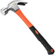 8/16/24oz Straight Rip Fiberglass General Purpose Claw Hammer, with Smooth Face & Non-slip Grip