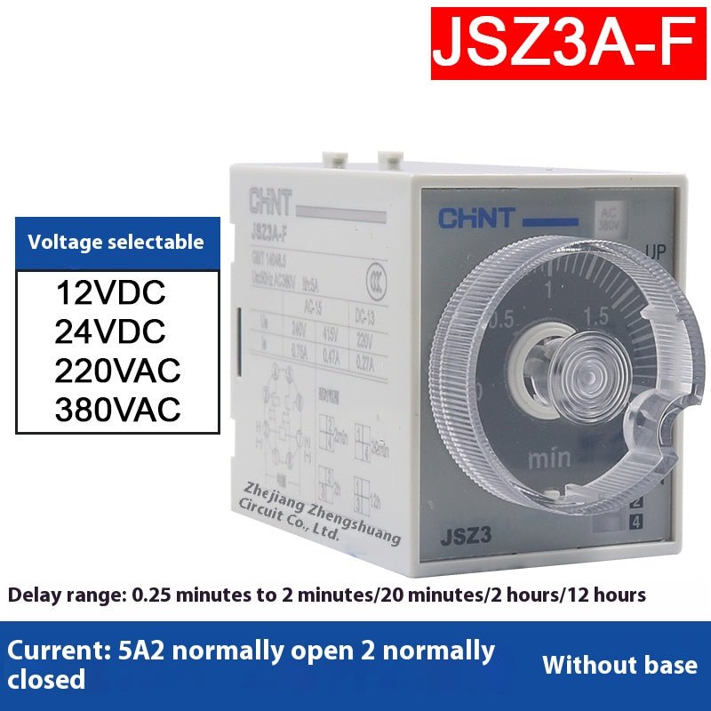 Time Relay JSZ3A Timer Power - on Delay 24VDC 220VAC 380VAC Delay Range 0.05s - 12h - HomeDIYer