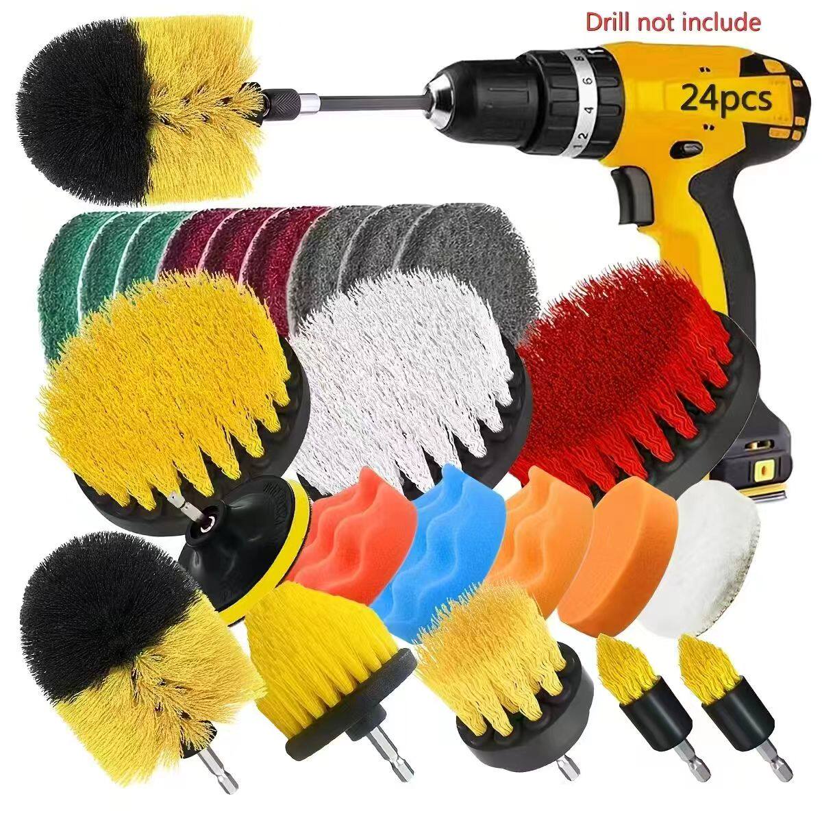 Complete Electric Drill Brush Set – 6-Piece Multi-Purpose Cleaning Kit