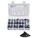 450Pcs Black Phillips Pan Head Sheet Metal Screws Self Tapping Wood Screws Set