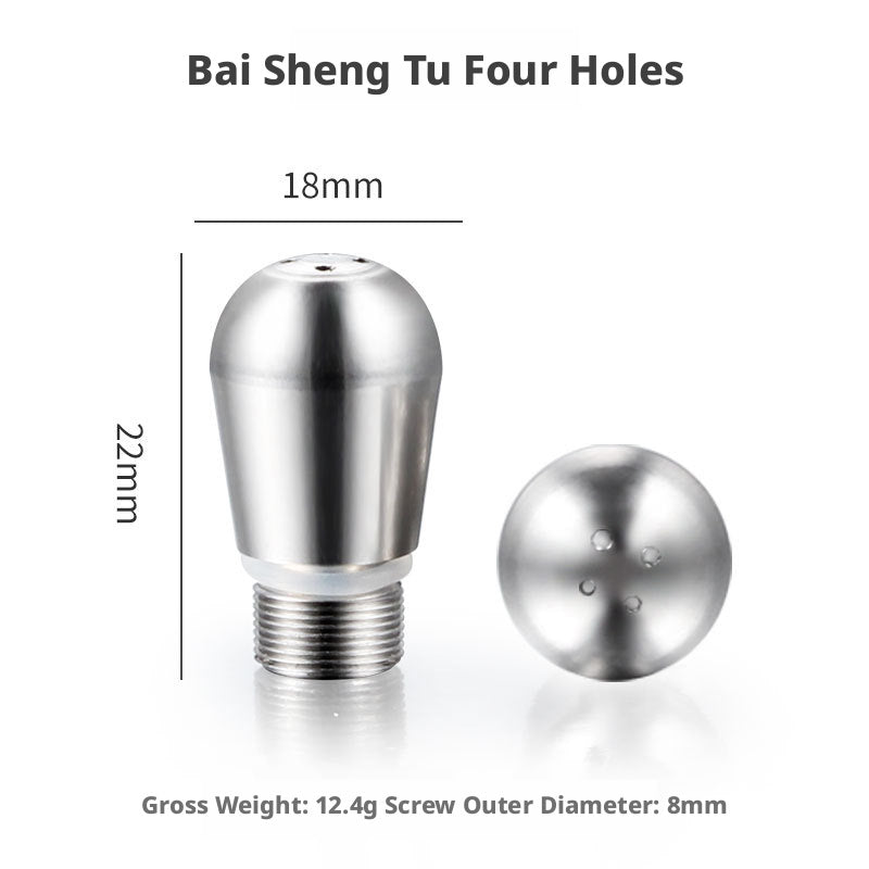 Universal 3- & 4-Hole Stainless Steel Steam Nozzle – Barista Microfoam Made Easy