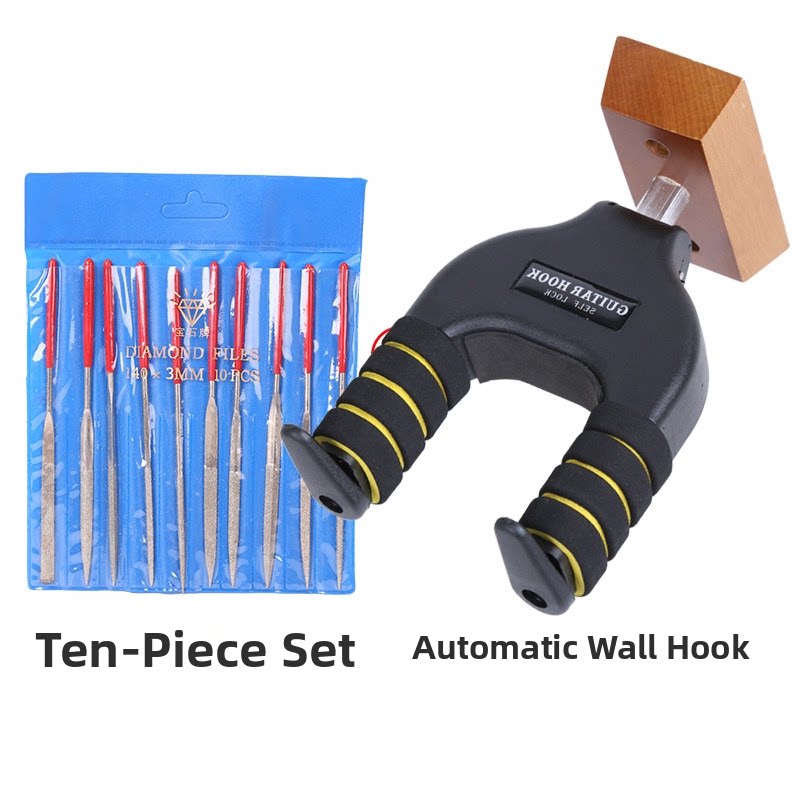 Guitar Fret & Nut Polishing File Set – 10-Piece Fretboard Groove Polishing Kit with Optional Add-Ons