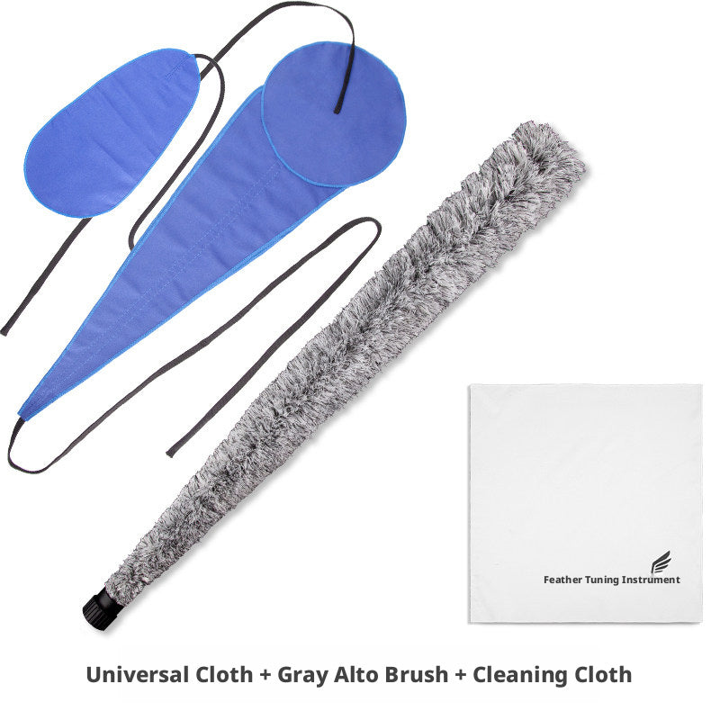 Saxophone Tube Brush Kit – Absorbent Cotton Cleaning Rod for Alto, Tenor & Soprano with Optional Wipe Cloth