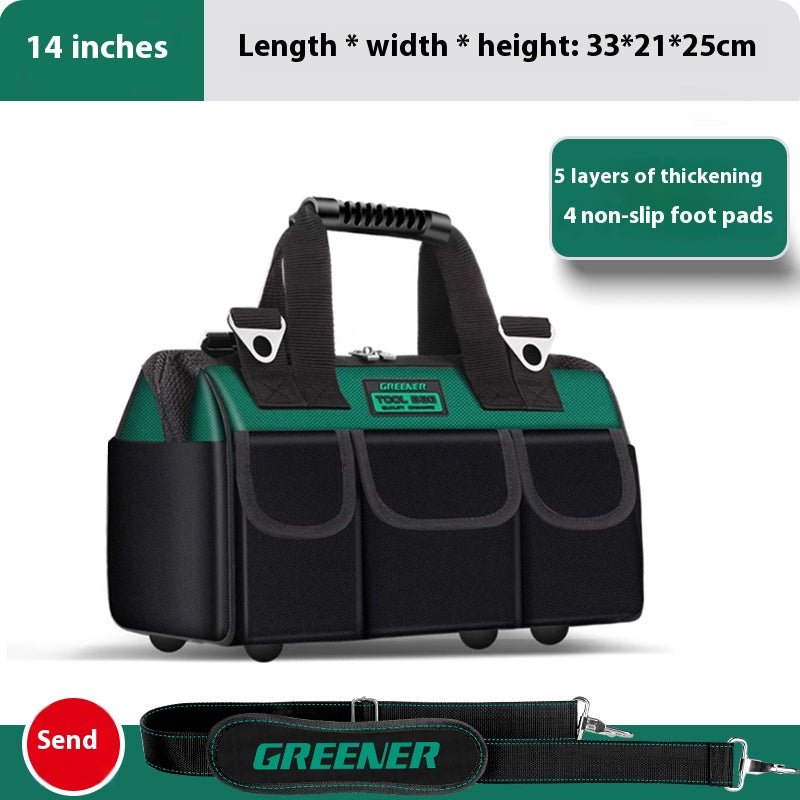 Multifunctional Handheld Toolkit Sturdy And Durable Electrician Special Canvas Thickened Woodworking Bag Portable Storage Bag - HomeDIYer