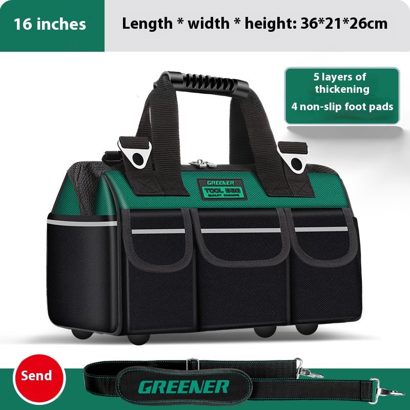Multifunctional Handheld Toolkit Sturdy And Durable Electrician Special Canvas Thickened Woodworking Bag Portable Storage Bag - HomeDIYer