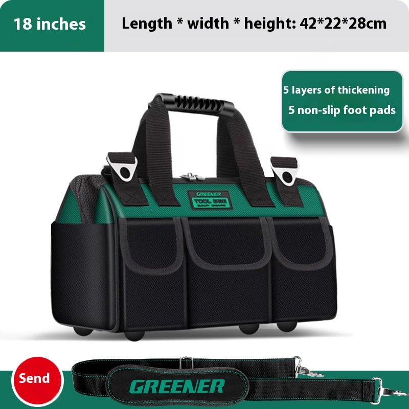 Multifunctional Handheld Toolkit Sturdy And Durable Electrician Special Canvas Thickened Woodworking Bag Portable Storage Bag - HomeDIYer