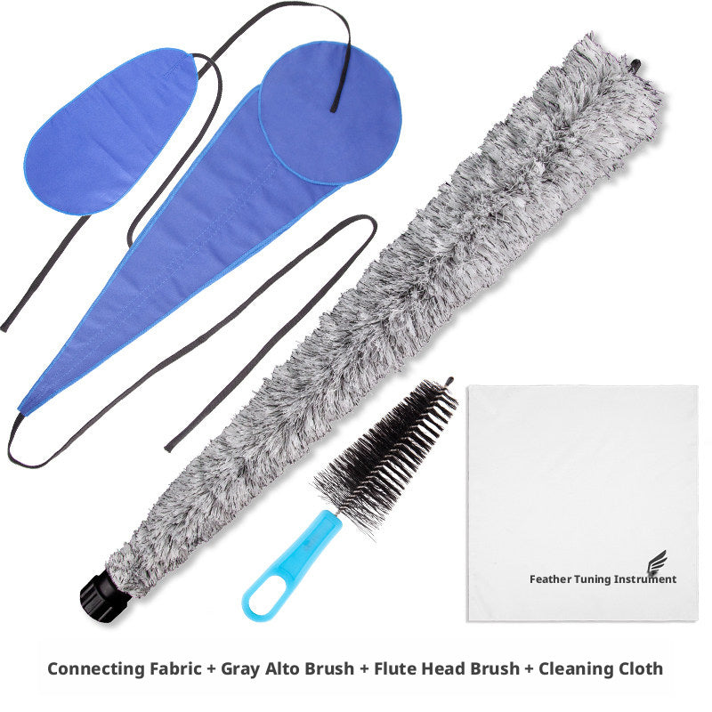 Saxophone Tube Brush Kit – Absorbent Cotton Cleaning Rod for Alto, Tenor & Soprano with Optional Wipe Cloth