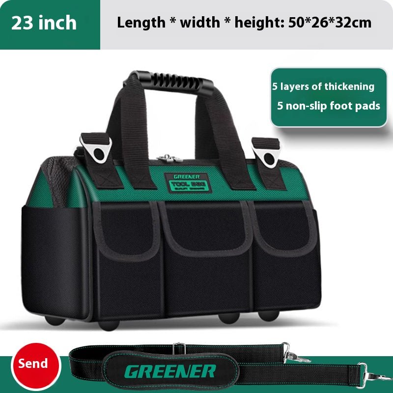 Multifunctional Handheld Toolkit Sturdy And Durable Electrician Special Canvas Thickened Woodworking Bag Portable Storage Bag - HomeDIYer