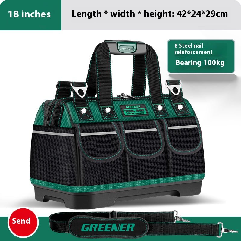 Multifunctional Handheld Toolkit Sturdy And Durable Electrician Special Canvas Thickened Woodworking Bag Portable Storage Bag - HomeDIYer