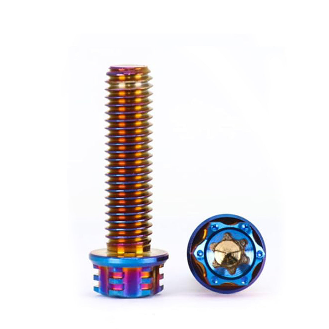 M4 M5 M6 M8 TC4 Titanium Screws Torx/Hex 6 colors 10-60mm （5Pcs）