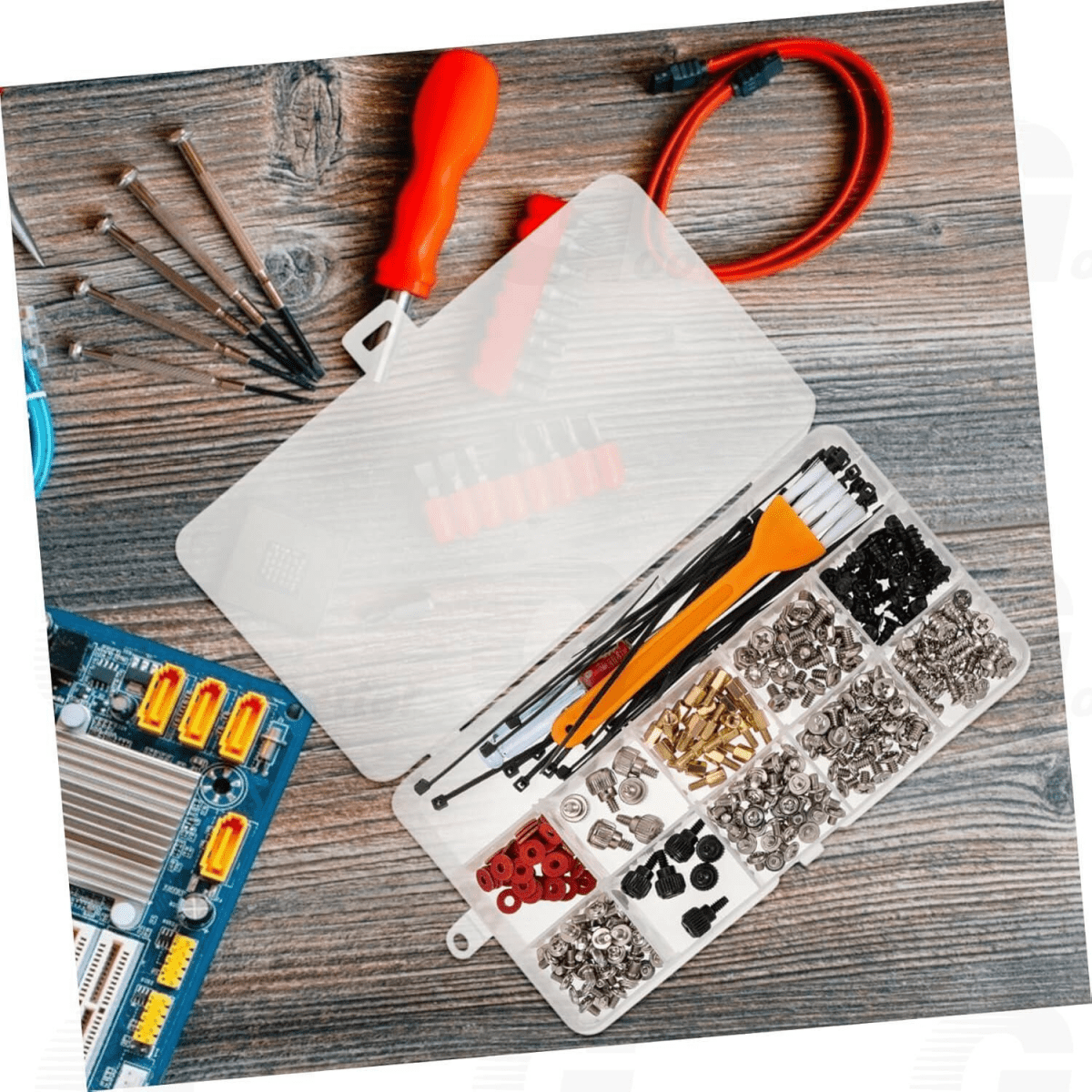 228pcs PC Screw Spacing Set Kit for Computer Case Hard Drives Motherboard Cooler - HomeDIYer