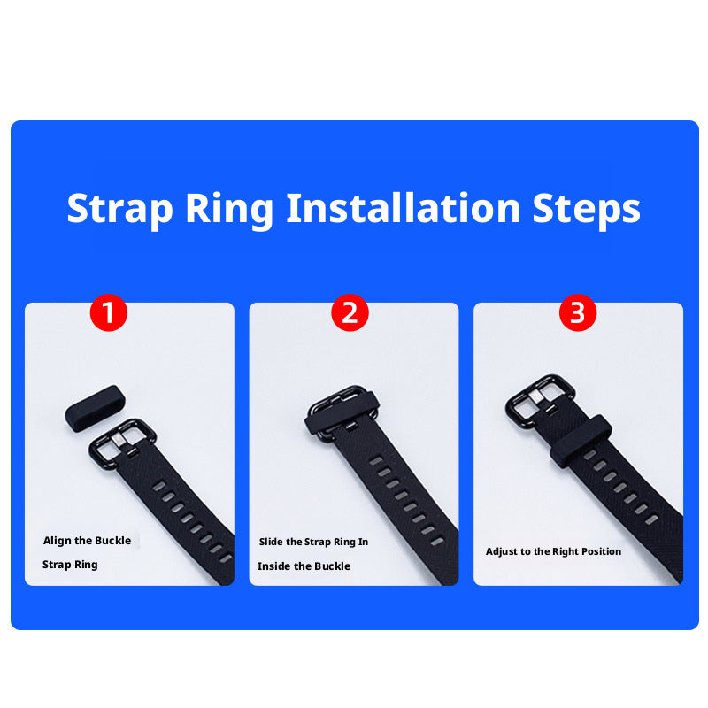 Silicone Watch Band Loop 6pcs – Multi-Size Stretchy Keeper Ring 12–26mm