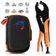 Snap Button Kit, Heavy Duty Snap Fastener Tool, Snaps Pliers for Metal Snaps Includes 80 Sets 15mm, Adjustable Snap Setter Tool for Fastening Repairing Boat Covers Canvas