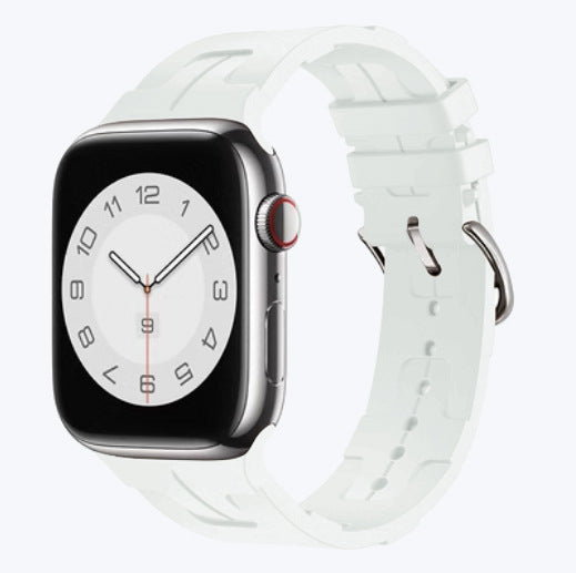 Silicone Sports Watch Band for Apple Watch Series 9 – 16 Colors