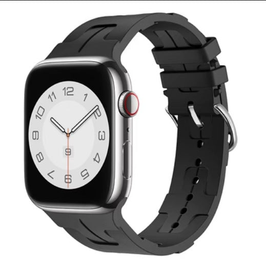 Silicone Sports Watch Band for Apple Watch Series 9 – 16 Colors