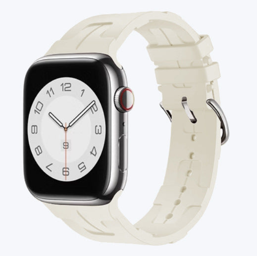 Silicone Sports Watch Band for Apple Watch Series 9 – 16 Colors