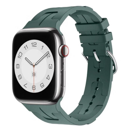 Silicone Sports Watch Band for Apple Watch Series 9 – 16 Colors