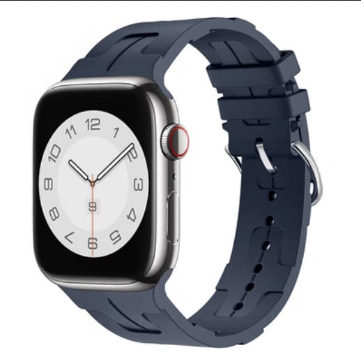 Silicone Sports Watch Band for Apple Watch Series 9 – 16 Colors