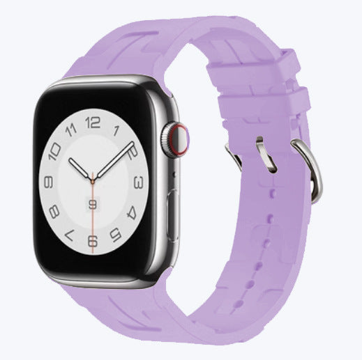 Silicone Sports Watch Band for Apple Watch Series 9 – 16 Colors