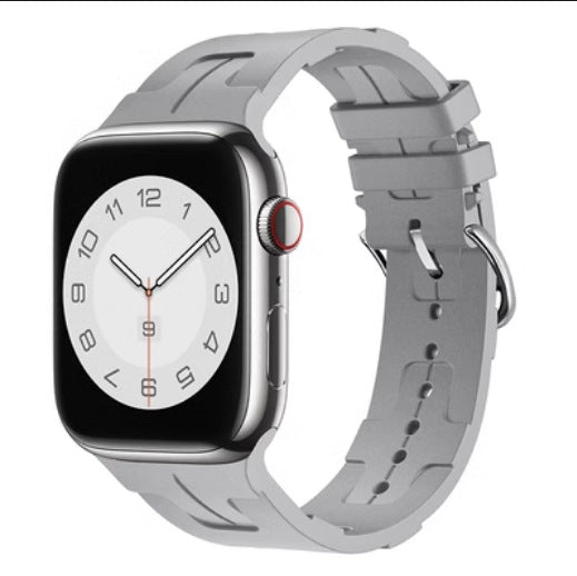 Silicone Sports Watch Band for Apple Watch Series 9 – 16 Colors