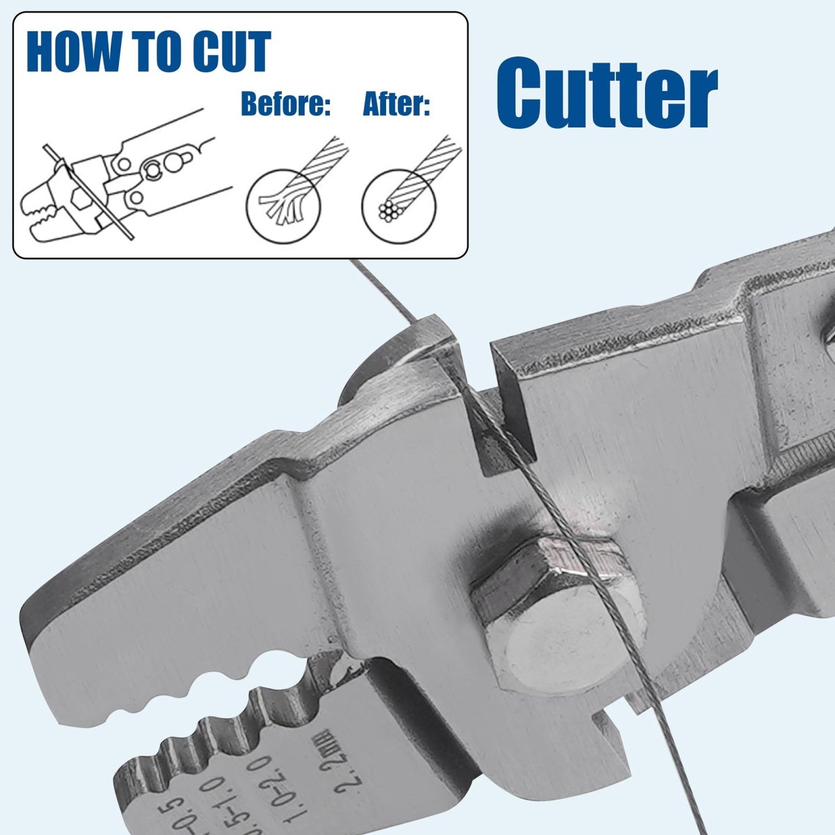 Wire Rope Crimping Swaging Tool Kit for Wire Cable Crimps Aluminum Double Barrel - HomeDIYer