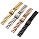 Stainless Steel Watch Band 18–25mm, 4 Colors, Side-Folding Clasp