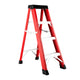 Fiberglass Step Ladder — Non‑Conductive, 330 lb Capacity, Safety Red, 11" Step Spacing
