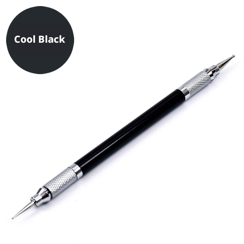 Leather Carving Pen – Double-Sided Tracing Tool with 8 Interchangeable Nibs (0.6-3mm)