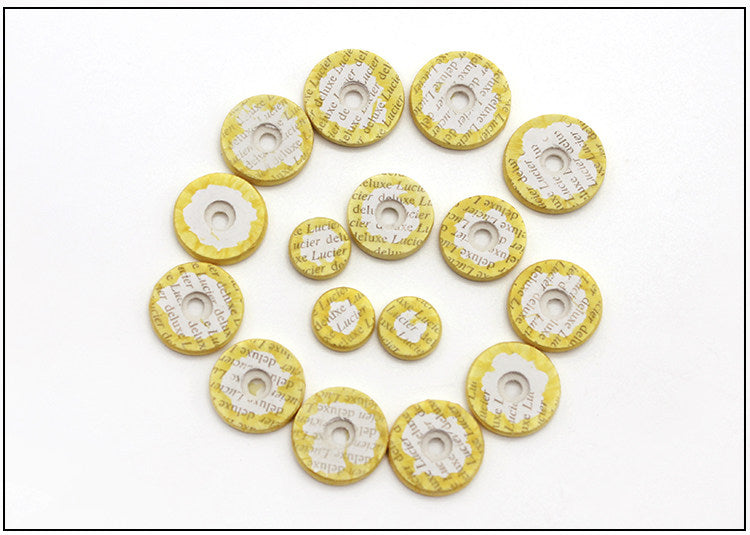 16‑Piece Closed Flute Tone Hole Sealing Pad Set – Sheep Casing, with Glue Stick