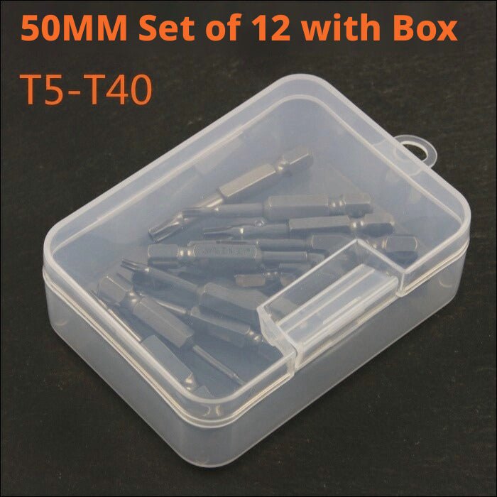 S2 Steel Torx Power Bit Set – T6, T7, T8, T9, T10, T15, T20, T25, T27, T30 Star Bits for Pneumatic & Electric Screwdrivers - HomeDIYer