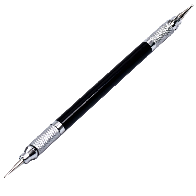 Leather Carving Pen – Double-Sided Tracing Tool with 8 Interchangeable Nibs (0.6-3mm)