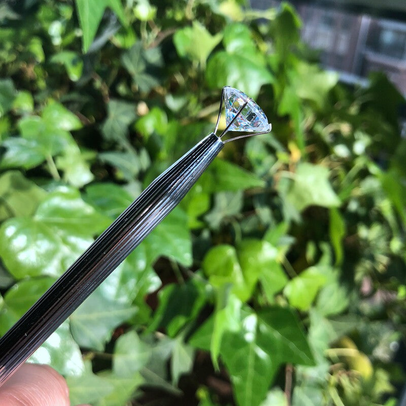 4-Claw Gemstone Picking Tweezers — Long Jewel Grab Tool for Diamonds & Loose Stones