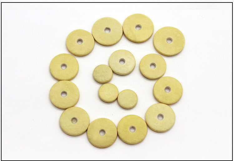 16‑Piece Closed Flute Tone Hole Sealing Pad Set – Sheep Casing, with Glue Stick