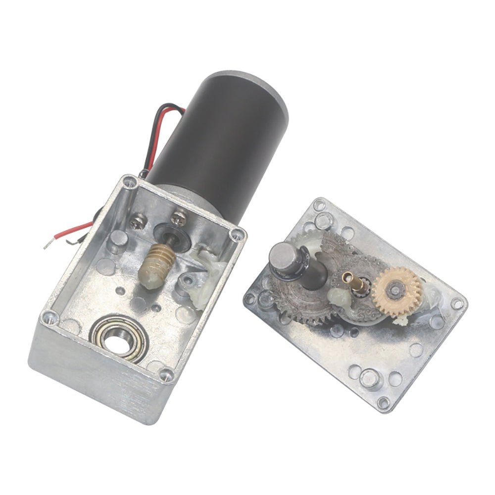 DC12V 24V 5 - 470RPM 5840 - 31ZY Worm Gear Reducing Motor Double Shaft with Gearbox - HomeDIYer