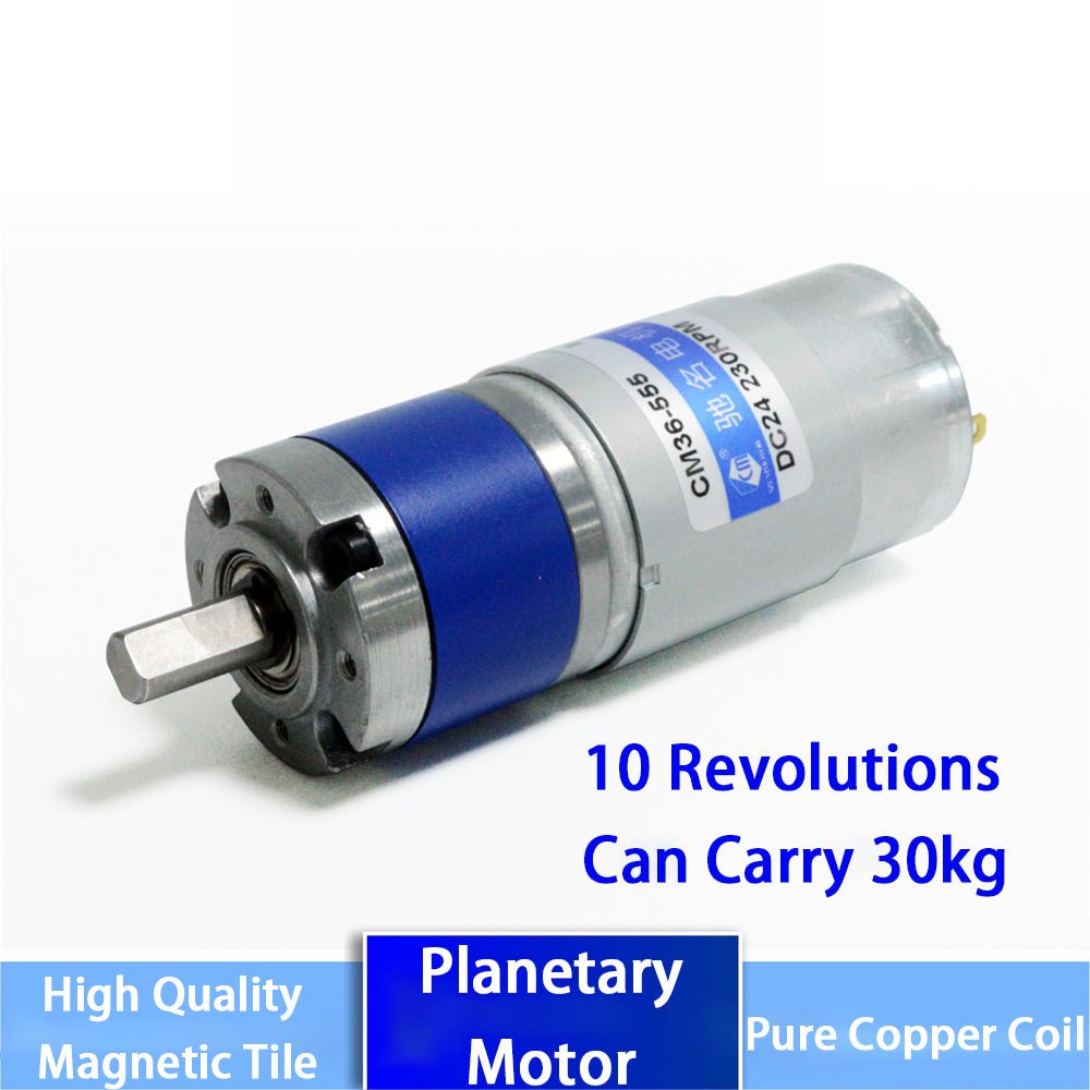 DC12V 24V CM36 - 555 Planetary Gear Motor Speed Reducing Geared Motor Large Torque - HomeDIYer