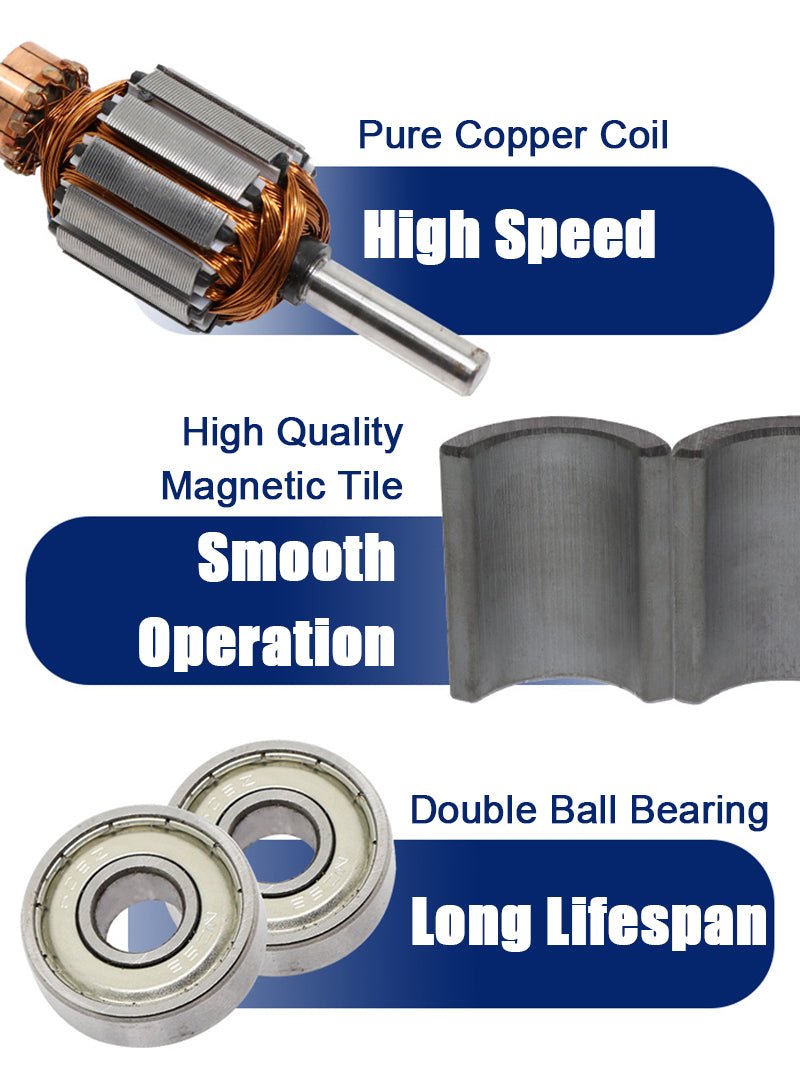 DC 12V/24V Permanent Magnet Mini Electric Motor 30W 3500/7000 RPM CW/CCW XD - 3420 - HomeDIYer