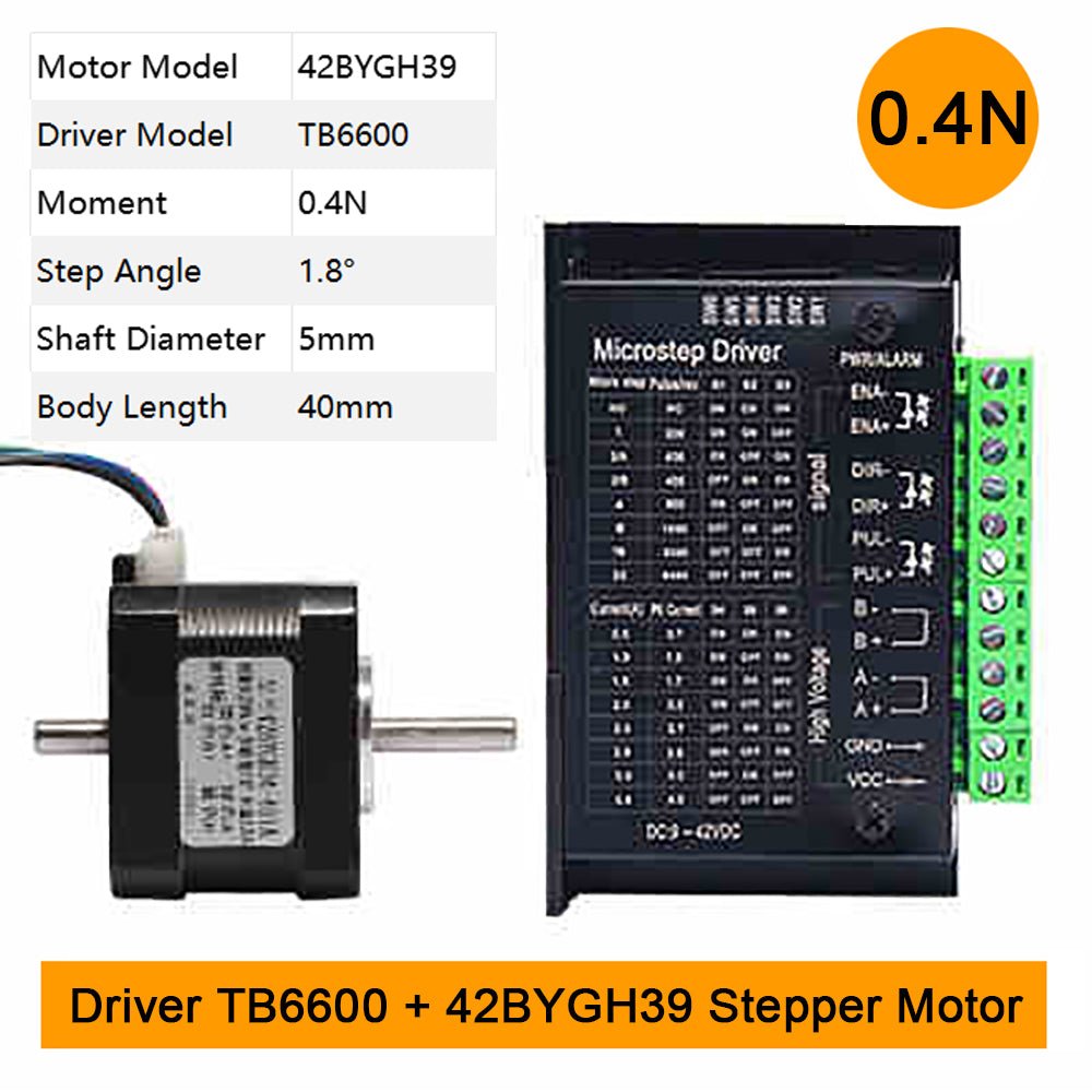 42BYGH34 Stepper Motor + TB6600 / DM542C Driver Controller 4A Micro - Step CNC Kit - HomeDIYer
