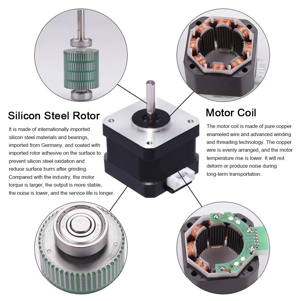 42BYGH34 Stepper Motor + TB6600 / DM542C Driver Controller 4A Micro - Step CNC Kit - HomeDIYer