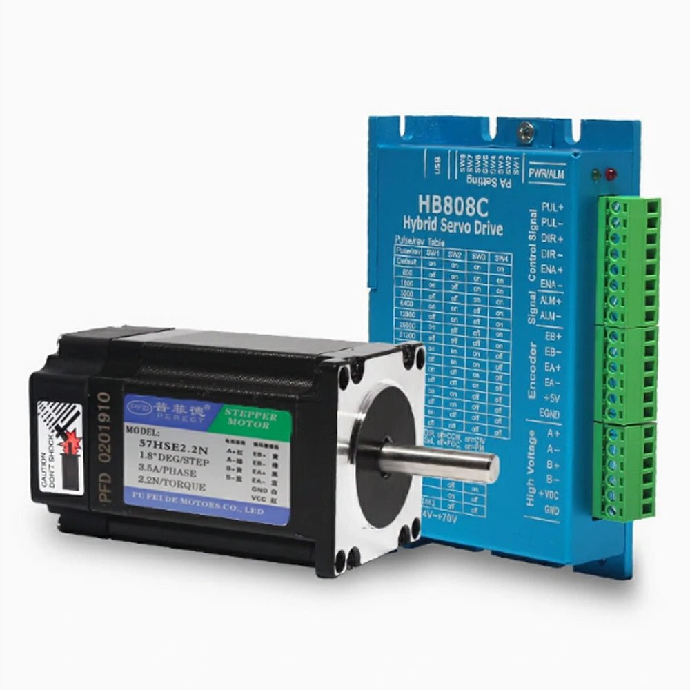 Nema 23 Closed - loop Stepper Motor Hybrid 1.2N 2.2N 3N 4A Servo Driver HB808C Kit - HomeDIYer