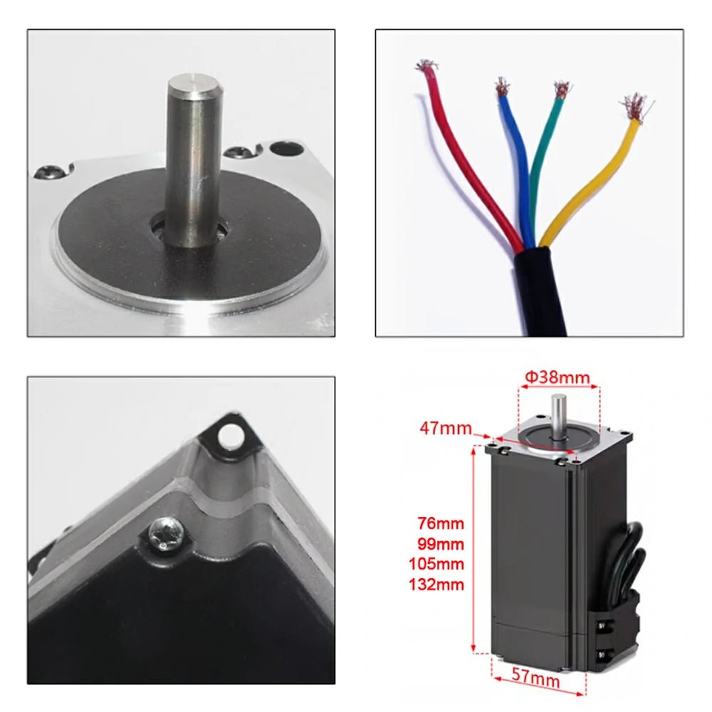 Nema 23 Closed - loop Stepper Motor Hybrid 1.2N 2.2N 3N 4A Servo Driver HB808C Kit - HomeDIYer