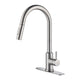 Touch Kitchen Faucet with Pull Down Sprayer – Brushed Nickel, Hands-Free Activation, 360° Swivel, Dual Spray Modes | Smart Touch Faucet for Modern Kitchens