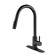 Touch Kitchen Faucet with Pull Down Sprayer – Matte Black, 360° Swivel, Single Handle, Stainless Steel
