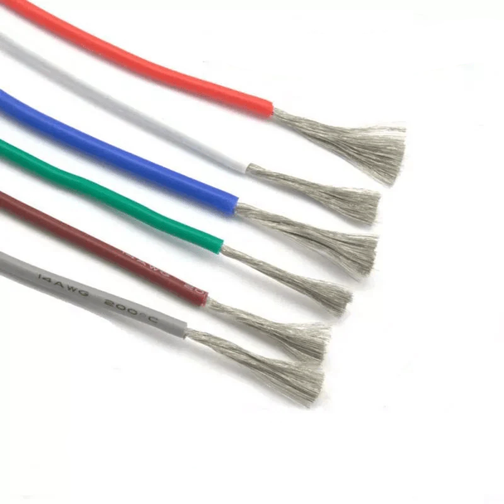 UL3239 Flexibles Silikon-Litzenkabel 14/16/18/20/22/24/28/30 AWG 5-farbig