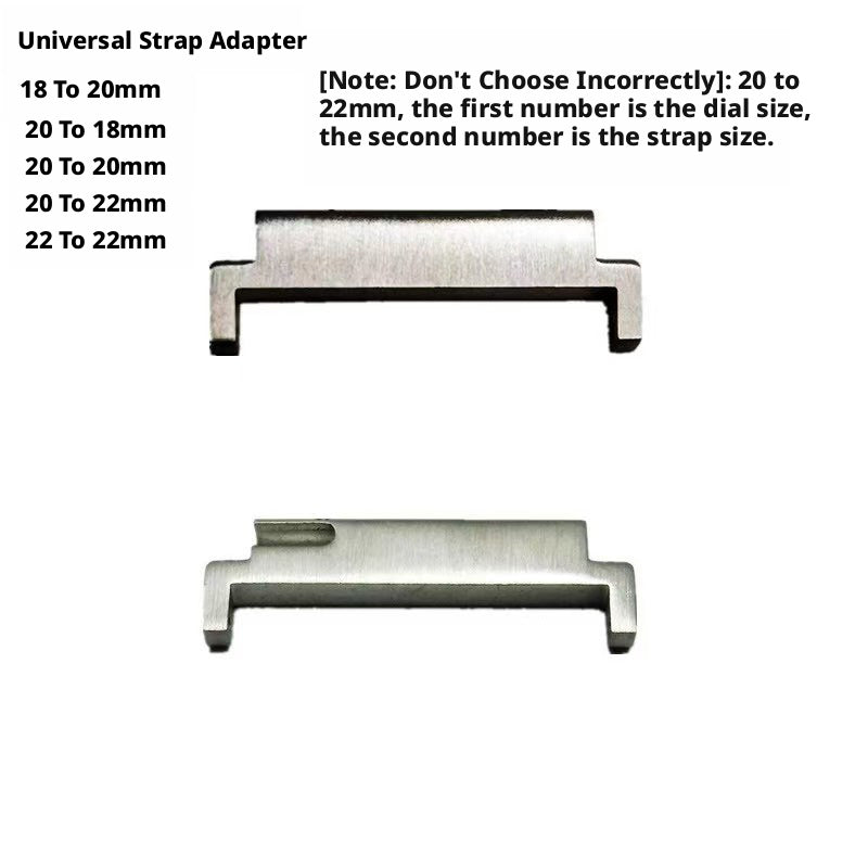 Universal Metal Watch Band Adapter 18/20/22mm – 10-Pack, 4 Colors