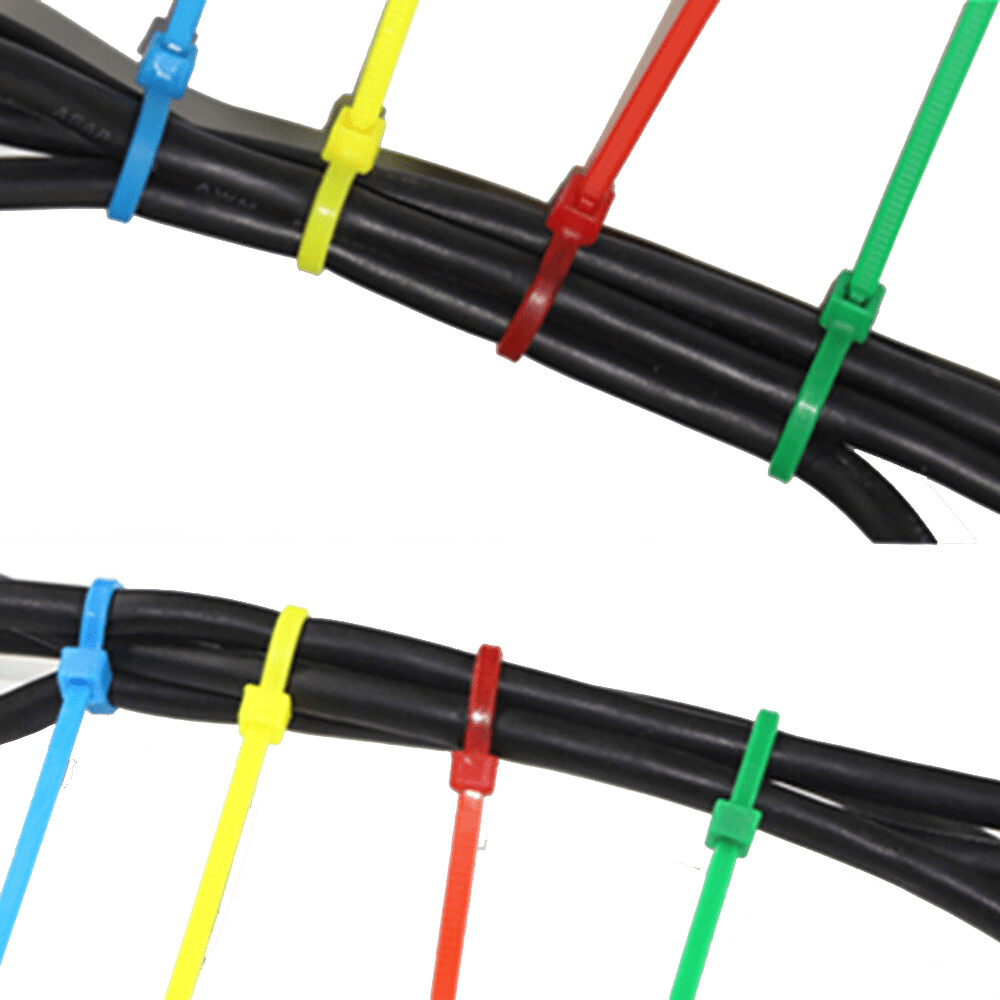 Coloured Cable Ties Nylon Zip Self locking Tie Length 100mm - 200mm - Best Quality - HomeDIYer