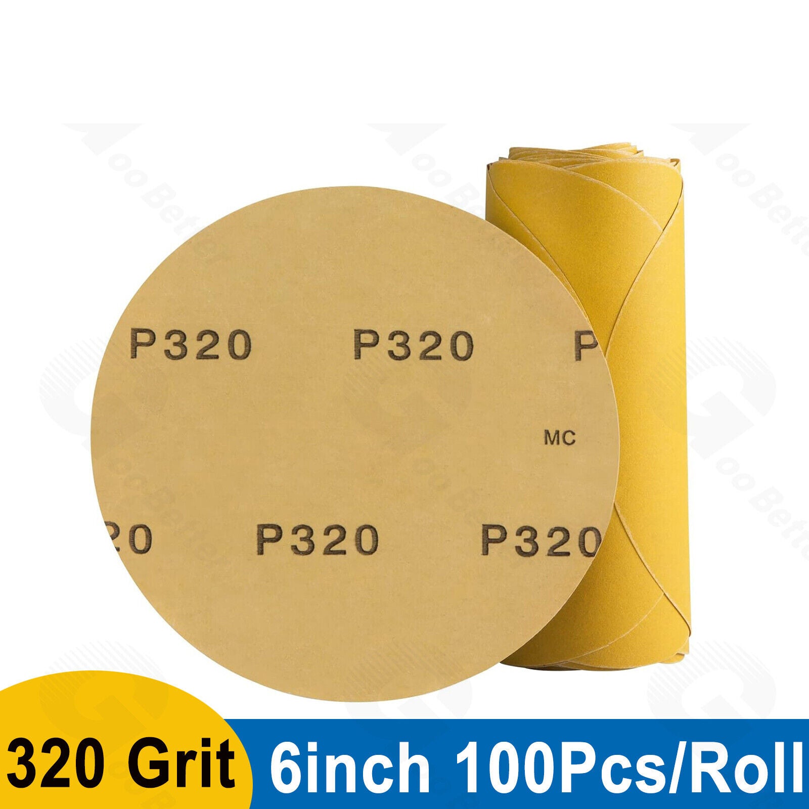 40-800 Grit 6 Inch Sand Paper Sanding Discs Sander for Sanding Metal Car Auto Body