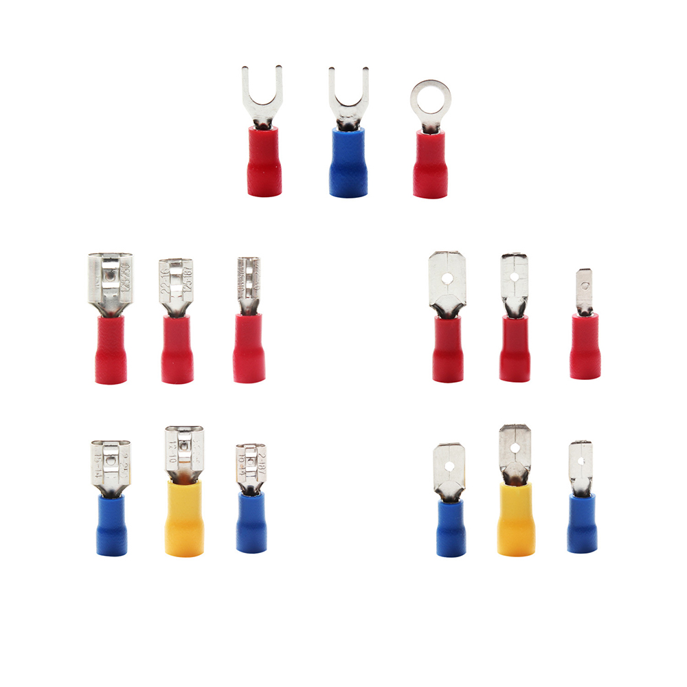 280pcs Assorted Insulated Electrical Wire Terminal Crimp Connector Spade Set Kit
