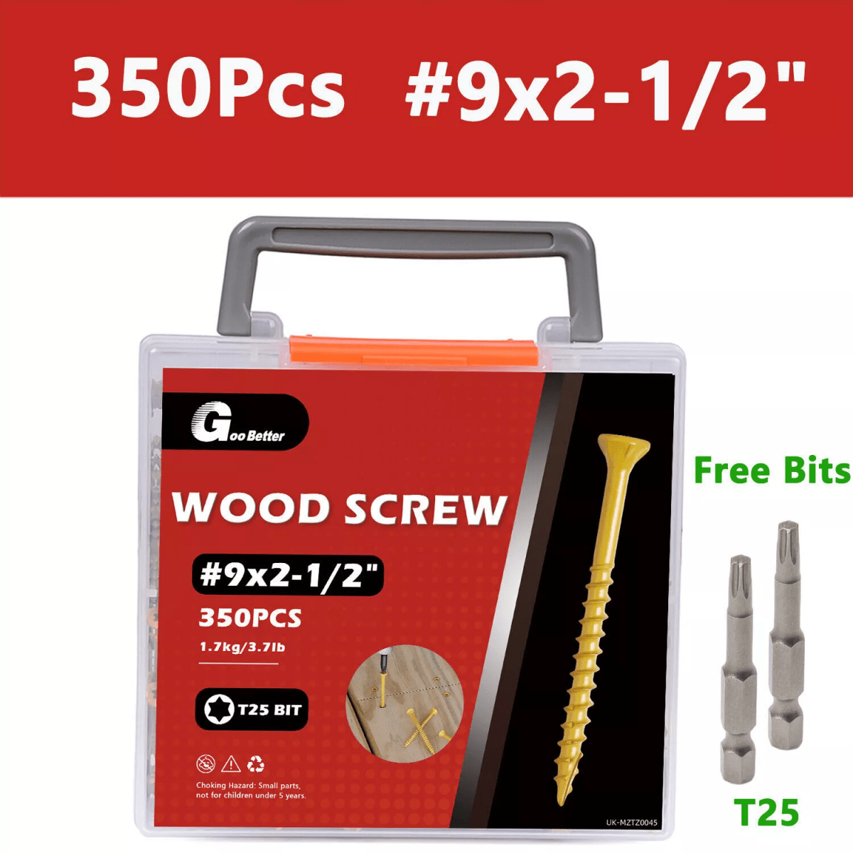 20 - 1000Pcs Deck Screws T25 Torx Self Tapping Wood Screws Exterior Deck Screws - HomeDIYer