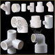 White PVC-U Pipe Adhesive Fittings Sleeve Elbow Tee Union Reducer Cap Water
